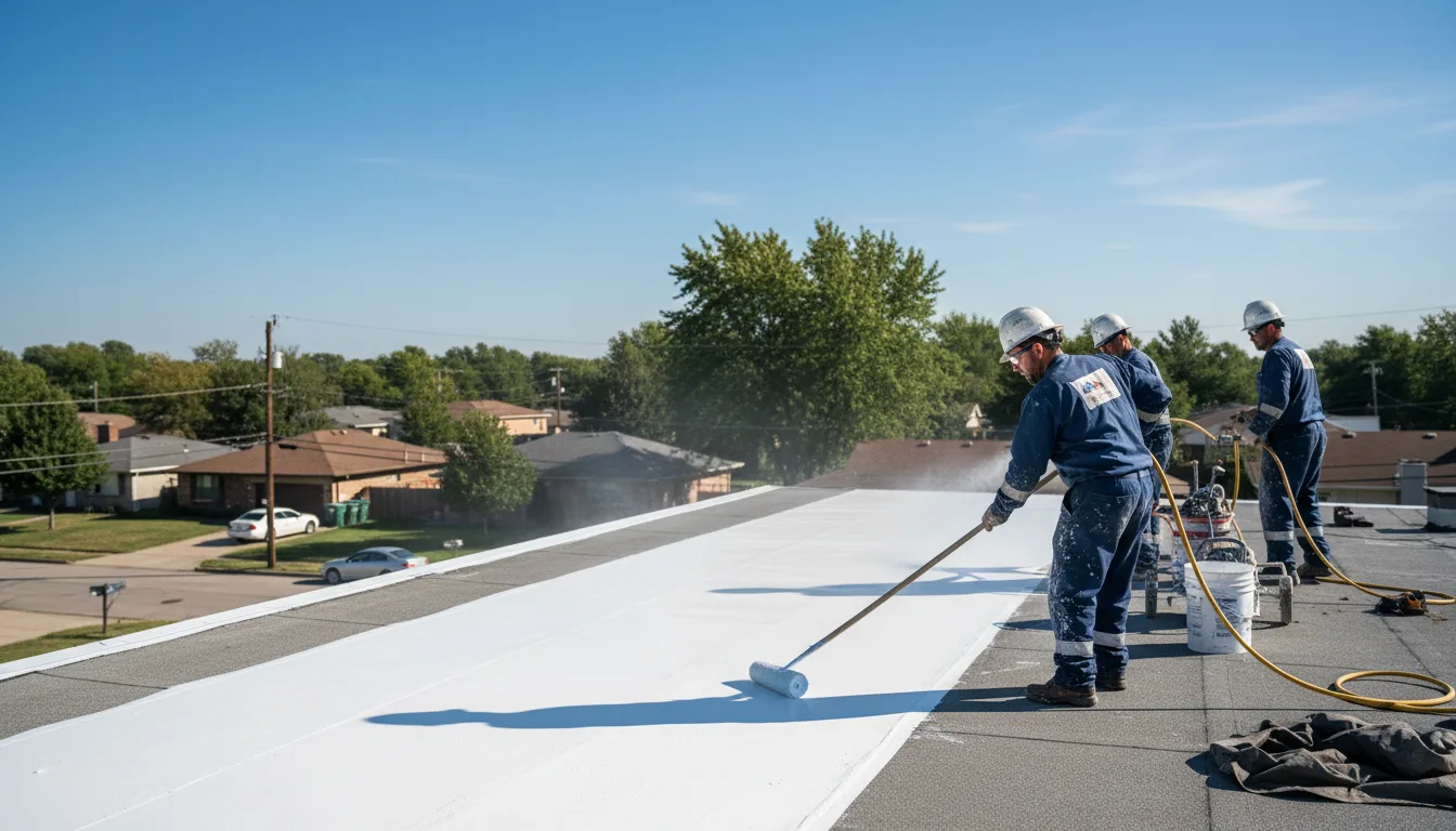 Commercial roof coating in Morriston, FL near me